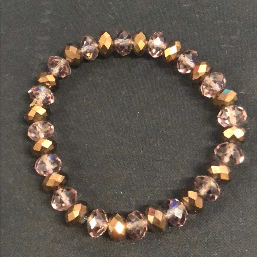 Crystal bead bracelet
